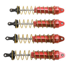 4 pezzi di ammortizzatori in lega di alluminio da 115 mm rossi RC