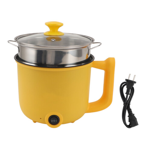 jaune 1,8 L mini cuiseur à nouilles, 2 vitesses 600 W 2