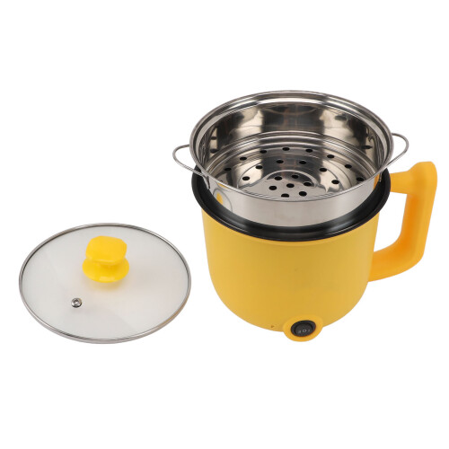 jaune 1,8 L mini cuiseur à nouilles, 2 vitesses 600 W