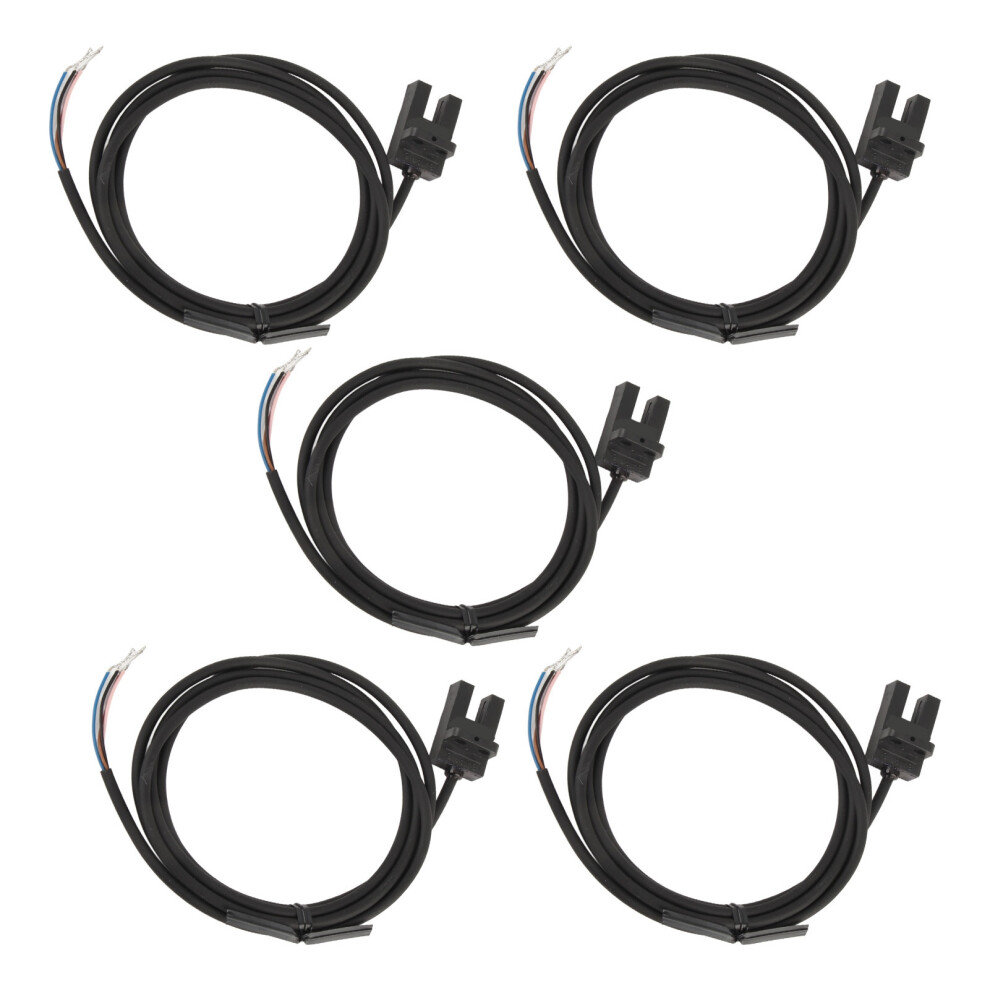 5Pcs U Type Photoelectric Switch Abs Groove Dc5-24V High Accuracy 4201336131215