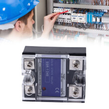 SSR monofásico 60A 3-32VDC en negro 24-480VAC