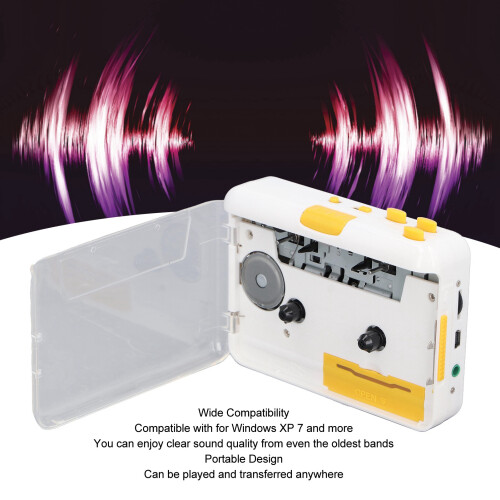 Convertidor de cassette a MP3 alimentado por USB/batería 2