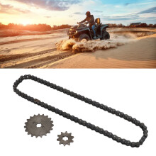 Kit de piñón y cadena 420 19T delantero 10T trasero acero