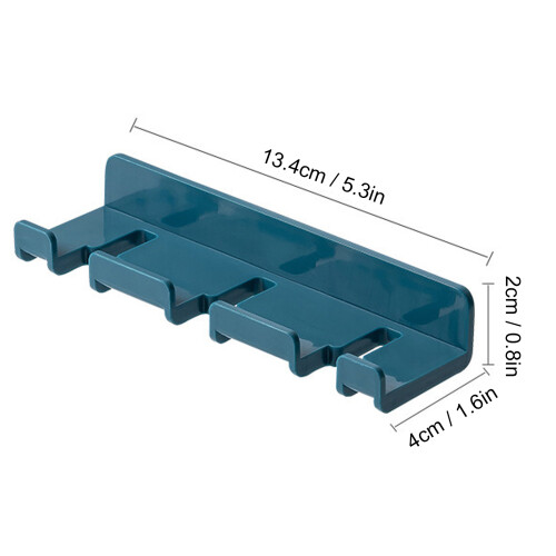 Spazzolino blu scuro in ABS con gancio per appendere 23 g 1
