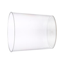 Bote de basura transparente de gran capacidad cubo de plástico L