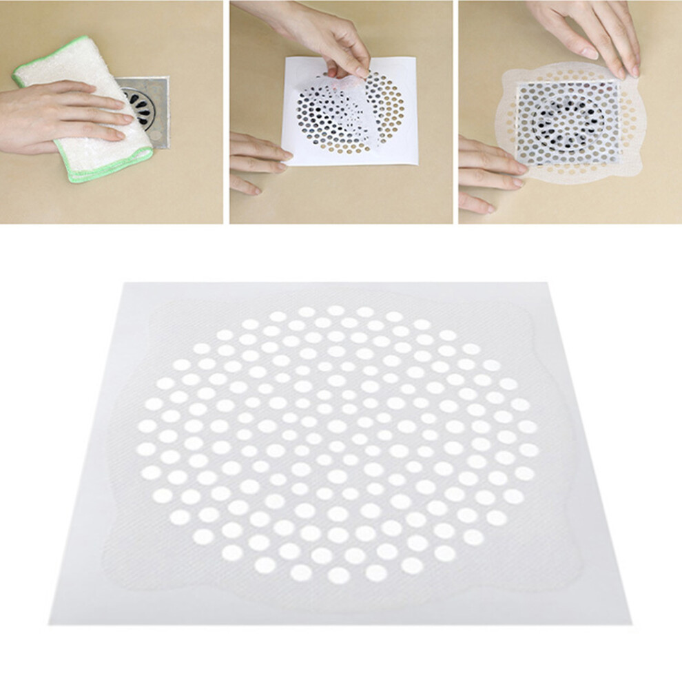 15Pcs Disposable Hair Catcher Sink Strainer Nonwoven Fabric Kitchen Bathroom 8471336135346