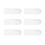 6pcs Plastic Bathroom Hooks No Drilling Adhesive Wall Hooks Stylish Simple 1