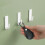 6pcs Plastic Bathroom Hooks No Drilling Adhesive Wall Hooks Stylish Simple 3