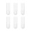 6pcs Plastic Bathroom Hooks No Drilling Adhesive Wall Hooks Stylish Simple 2