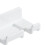 Gancho de enchufe ABS 0.8oz 23g Montaje de pared blanco 3