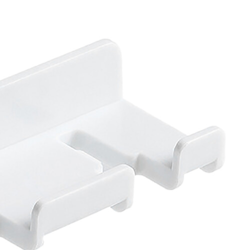 Gancho de enchufe ABS 0.8oz 23g Montaje de pared blanco 2