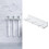 Gancho de enchufe ABS 0.8oz 23g Montaje de pared blanco 9