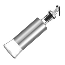 Bottiglia d'olio in vetro S con 200-300 g in acciaio inossidabile 7,1-10,6 oz