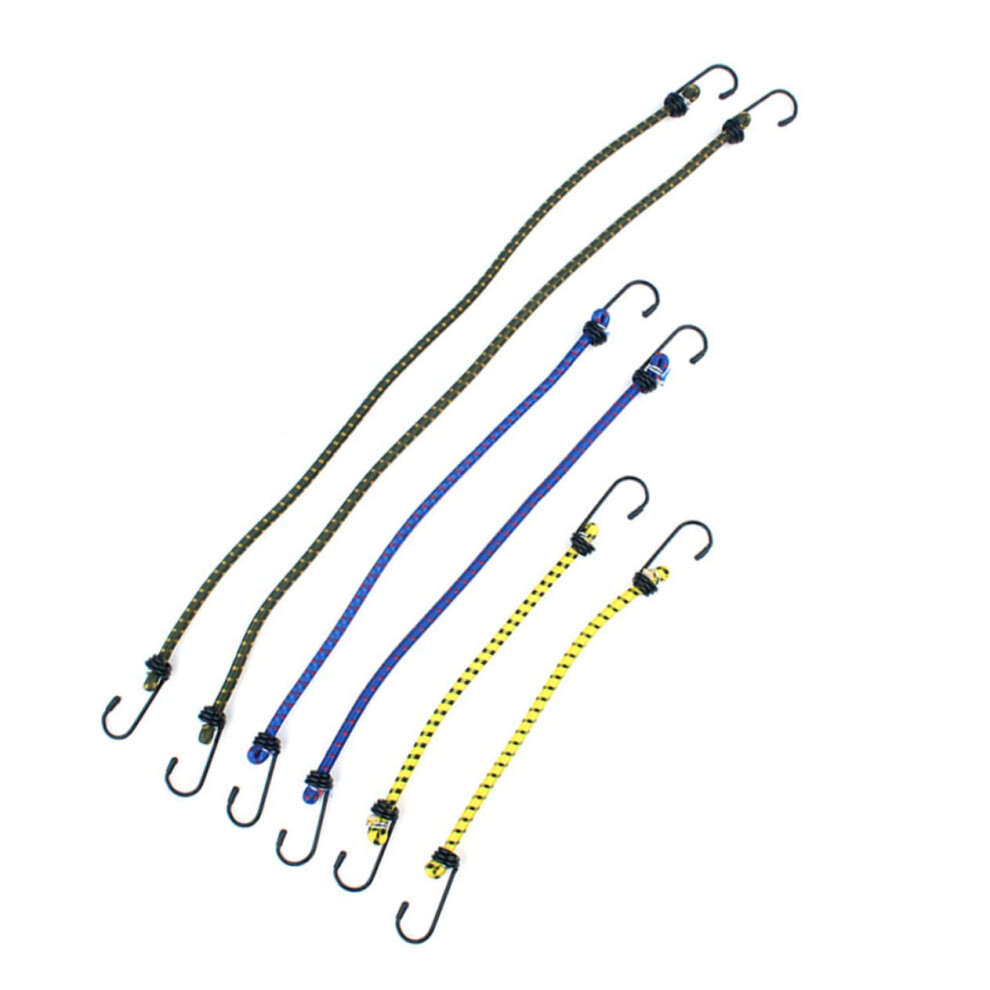 Elastic Bungee Cords Pack Of 6 For Camping Lashing Ropes For Luggage And Tent Equipment Easy To Use 6493810533846