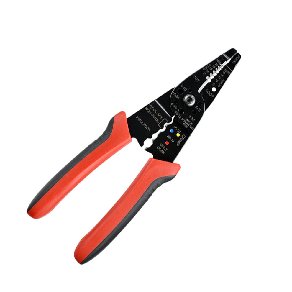 Wire Stripper Carbon Steel Screwdriver Multi-Purpose Cable Crimping Hand Tool For Professional Electrical Tasks 6276012254258
