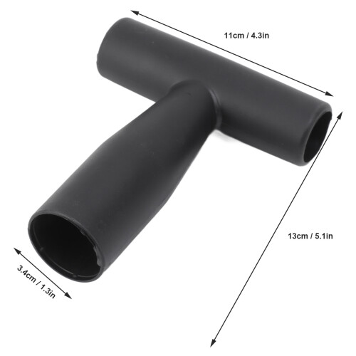 T Grip Plastic Snow Shovel Handle 13x11cm, 3.4cm Inner Diameter 1