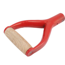 Y Shaped Shovel Handle Replacement with Wooden Grip, 12.22in Inside Diameter