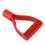 Plastic D-Handle Shovel Handle 32mm Inner Diameter Red 18cm 11