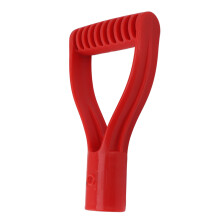 Plastic D-Handle Shovel Handle 32mm Inner Diameter Red 18cm