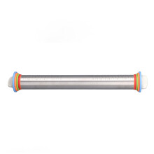 Verstellbare Teigrolle mit Ring-Set für gleichmäßige Teigstärke, ergonomischer, antihaftbeschichteter Teigroller für Haushalt Küchen Backen