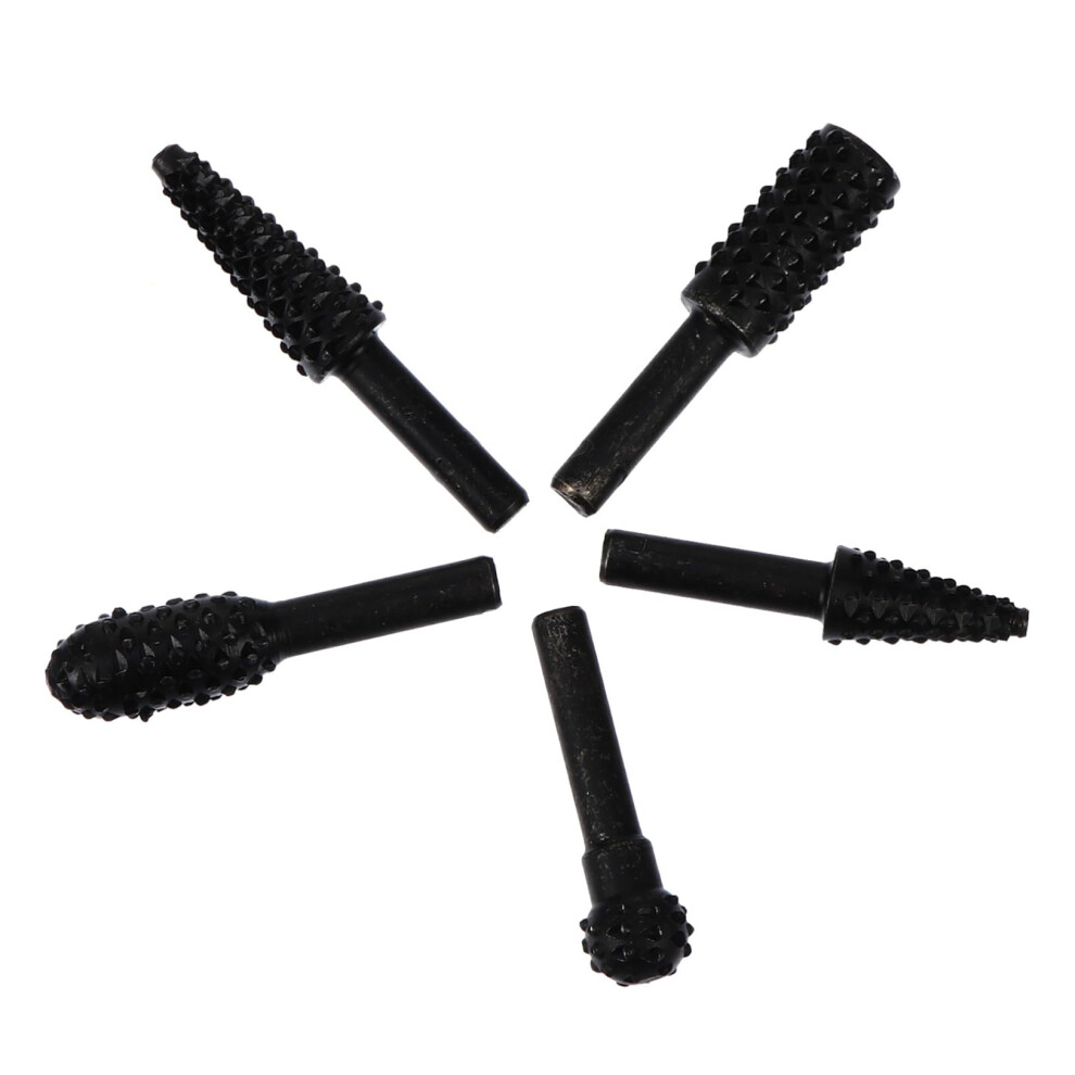 Grinding Tool Stainless Steel Deburring Tool Wood Carving Tool Set Rotating Burr For Drills Black 6493810533990