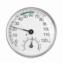 Thermo-Hygrometer 2 in 1 0‑120C Sauna Raum Thermometer Hochgenaues klares Skalen mechanisches Indoor-Hygrometer