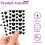 Black StarHeart Patch anti-bouton 144 patchs standard 9