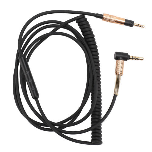 Replacement 2m Stretch Cable for HD4 Headphones - Volume & Mic Control 2