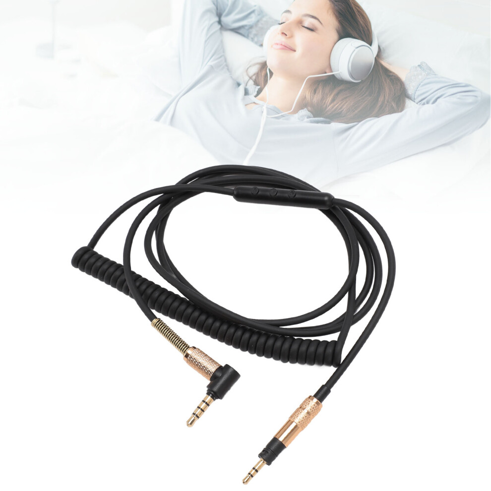 Replacement 2m Stretch Cable for HD4 Headphones - Volume & Mic Control