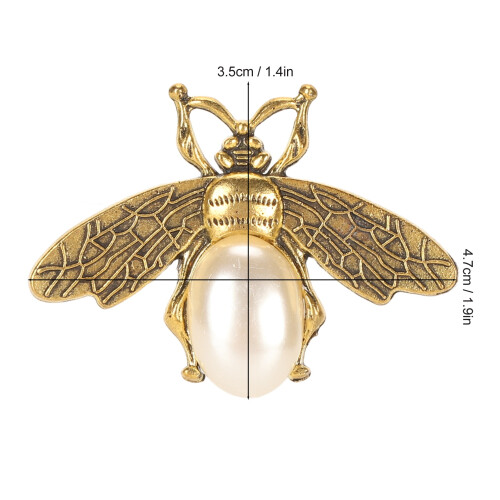 Clip per scarpe 6 pezzi, 3,54,7 cm, perla a forma di ape 1