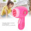 Asciugacapelli giocattolo per bambole - Rosa, Mini, 1xAA 5
