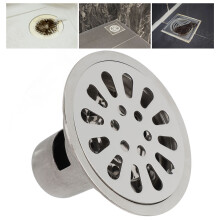Desagüe de piso 3,5 pulgadas acero inoxidable olor-resistente 9x9 cm