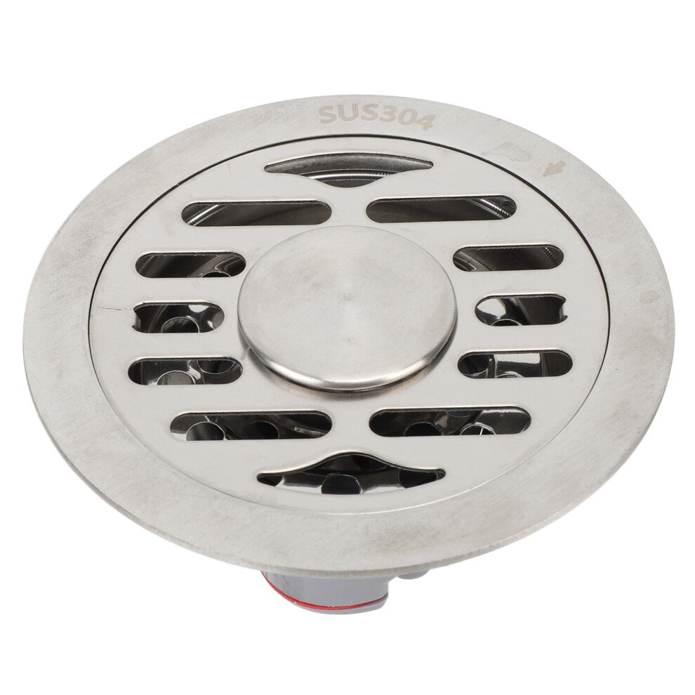 10Cm Round Stainless Steel Floor Drain Kit For 50Â75Mm Pipes Odor Free 8021336152463