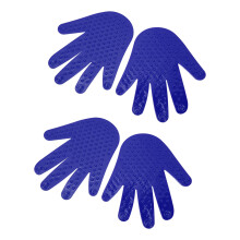 2 Paare Handshape Marker, rutschfeste Handfläche, Punktmarkierer, Kinder Koordinationstraining, Handprint-Bögen, Blau