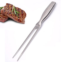 Stainless Steel Meat Fork, Ergonomic Long-Handle, Non-Slip Grip For Barbecue, Kitchen, Turkey Roast