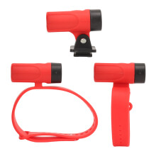 Set di 3 luci USB per polso/caviglia/casco, 300 mAh, taglia unica