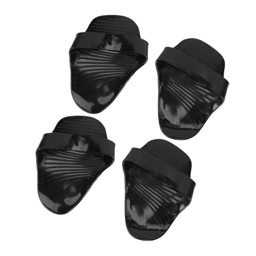 2 paia di cuscinetti antiscivolo in silicone per sollevamento, neri