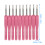 Set di 10 uncinetti da 5,0 mm, argento, 13,80,5 cm 2