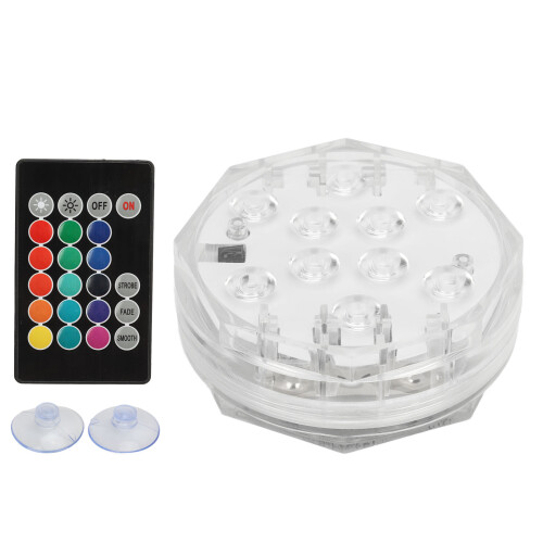 Luce LED per piscina IP68, 3xAAA, a colori, telecomando 1