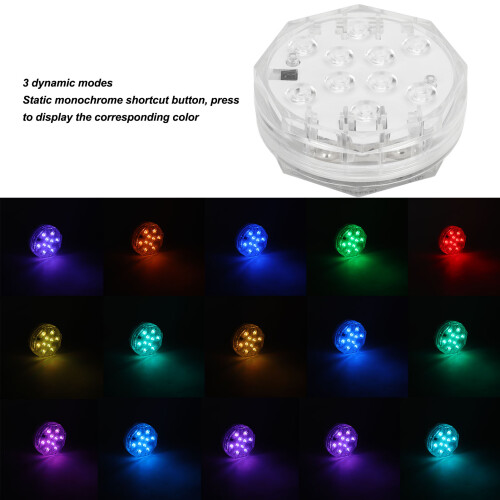 Luce LED per piscina IP68, 3xAAA, a colori, telecomando 2