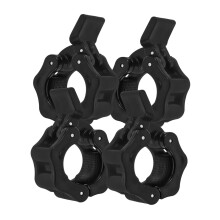 Set Of 4 Barbell Buckle ABS Black Quick Release Dumbbell Accessories For Barbell And Bicycle Weights