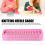 10Pcs Clear Plastic Knitting Needle Gauge Ruler Multipurpose Sewing Tool 7