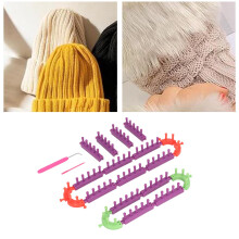 Portable Long Crochet Loom Kit Easy Assembly for Kids & Adults