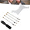 4pcs Beard Shaping Stencil Kit with Barber Pencils White Multiple Curve Tools 13