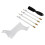 4pcs Beard Shaping Stencil Kit with Barber Pencils White Multiple Curve Tools 16