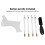 4pcs Beard Shaping Stencil Kit with Barber Pencils White Multiple Curve Tools 3