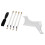 4pcs Beard Shaping Stencil Kit with Barber Pencils White Multiple Curve Tools 8