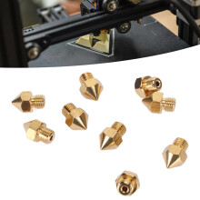 10 Stück 3D-Drucker Messingdüsen 0,4 mm MK8 für CR 10 Pro Extruder-Spitzen