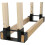 Firewood Storage Rack One Piece Iron Black Finish For Home Plank Storage Stack Stand 2