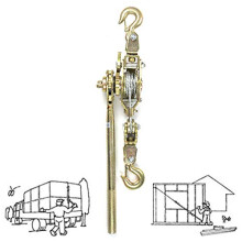 Hand Winch Manual Transmission Winch With Ratchet Brake Portable Lever Hoist For Trailer Tractor Rally 2T/3T/4T